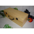 high quality Wholesale Customized Wine nature color box wooden wine box
